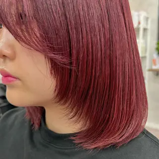 ミディアム カラー JUNSHIN🦋 ヘアセット／カラーのヘアスタイル