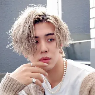 カラー メンズ QOL 立川所属・トレンドパーマ‼️ NAOKI💥のヘアスタイル