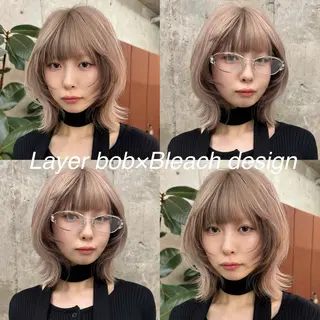 ショート カラー MIKU★デザイン/ 透明感カラー/ボブのヘアスタイル