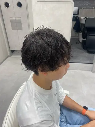 ショート パーマ メンズ 髪質改善/美髪矯正 🫧山本勇輝🫧のヘアスタイル