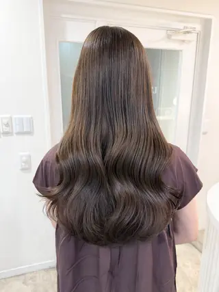 ミディアム カラー ミディアム/顔周り/ ベージュ🌼mayuのヘアスタイル