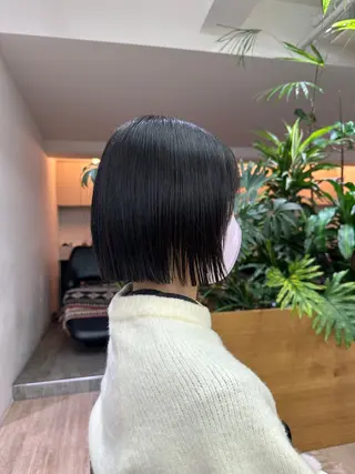 ショート 切りっぱなし/髪質 改善矯正/さやか🫧のヘアスタイル