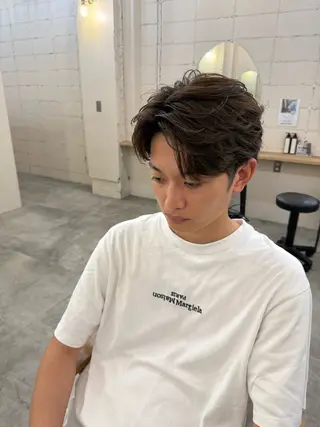 メンズ サラツヤ縮毛矯正✨ モデル募集（藤野）のヘアスタイル