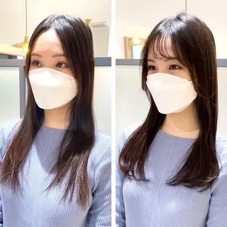 ロング 宮澤  タケル ミディアムヘアのヘアスタイル