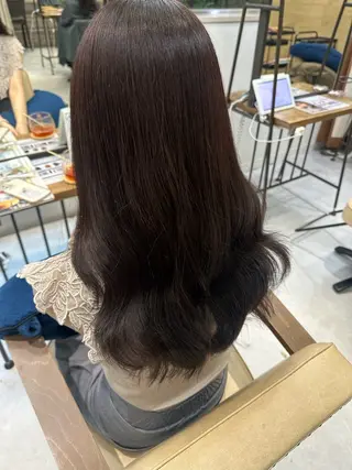 ロング カラー 髪質改善AUSTIN登戸所属・ICHIKA/暖色 カラー / Wカラーのヘアスタイル