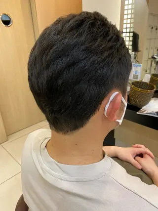 メンズ たけだゆめ ダブルカラーのヘアスタイル