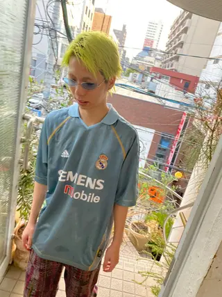 ショート カラー メンズ qiie/ワンカラー インナーカラーのヘアスタイル