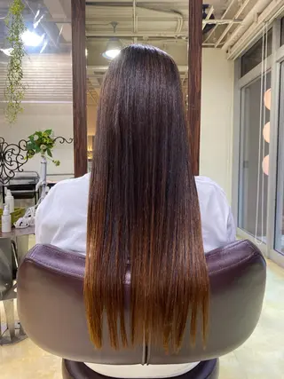 ロング パーマ ヘアーメイクポリッシュ桂所属・山﨑 将弥のヘアスタイル