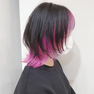 ミディアム カラー iss所属・メンズ/パーマ特化 /波巻き/林洋平のヘアスタイル