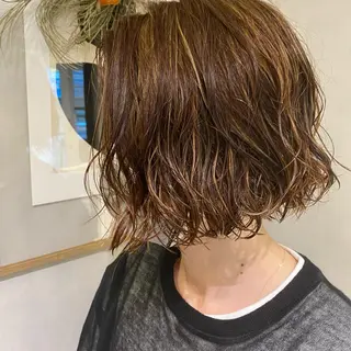 ショート カラー パーマ 韓国hair ·͜· watanabeのヘアスタイル