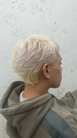 ショート カラー メンズ Hairsalon F＋Moana by　HEADLIGHT所属・松永 蓮のヘアスタイル