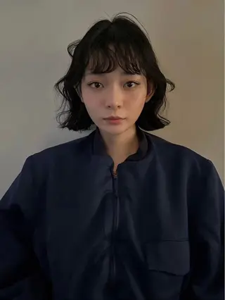 ミディアム ハイトーン/ネイル カナコ🫧のヘアスタイル