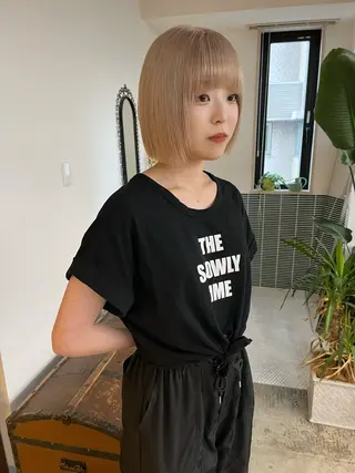 ミディアム カラー 🩷ハイトーン透明感 レイヤー🩷ユリカのヘアスタイル