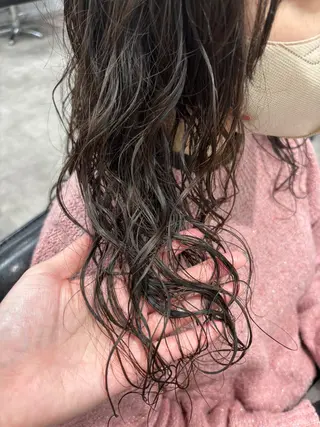 ロング パーマ ボブ/透明感カラー/ 髪質改善/🌙/ルナのヘアスタイル