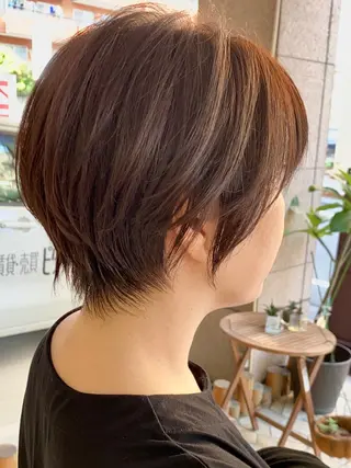 ショート ✨圧倒的満足度◎ 小顔美人ショート✨佃のヘアスタイル