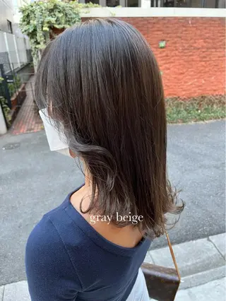 ミディアム カラー レイヤー/髪質改善/ 美髪矯正/手塚凌のヘアスタイル