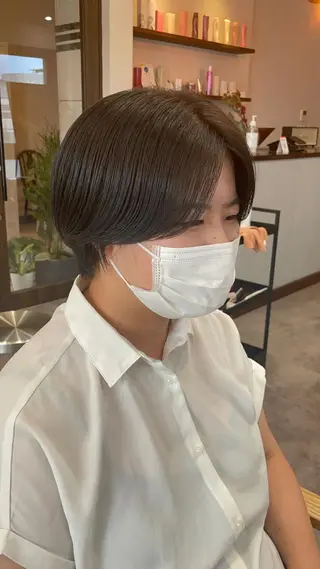 ショート カラー ボブ/髪質改善/ soiナカジママドリのヘアスタイル