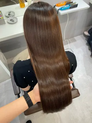 ロング 艶髪/縮毛矯正/ Core mikuaのヘアスタイル