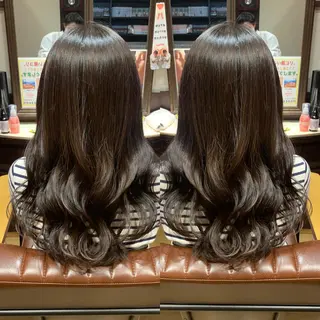 ロング ヘアアレンジ beautism clock所属・韓国風🇰🇷うる艶 レイヤー/海青🫧のヘアスタイル