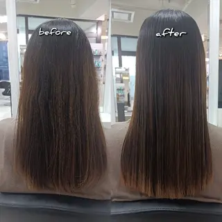 ロング パーマ 【縮毛矯正/レディー スカット】美涼🎀のヘアスタイル