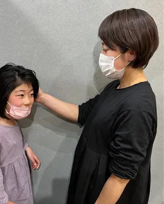 ミディアム カラー パーマ ヘアアレンジ メンズ キッズ ネイル マツエク・マツパ アイブロウ times salon名駅所属・久木原 ゆりのヘアスタイル