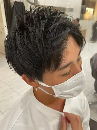 ショート ❄️メンズカット 落合諒❄️のヘアスタイル