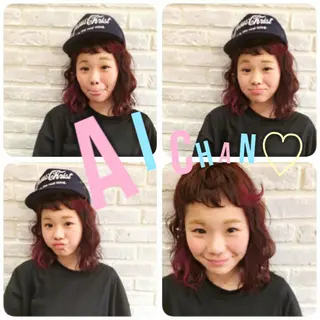 ミディアム セミロング ロング カラー パーマ ヘアアレンジ la fith所属・rico_by ヘアとアイブロウのヘアスタイル