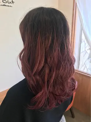 セミロング カラー chill out 南塚口本店のヘアスタイル