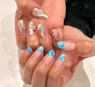 ネイル AURORA eyelash&nail salon アメ村店所属・🌏AURORA | RiRi🪐のネイルデザイン