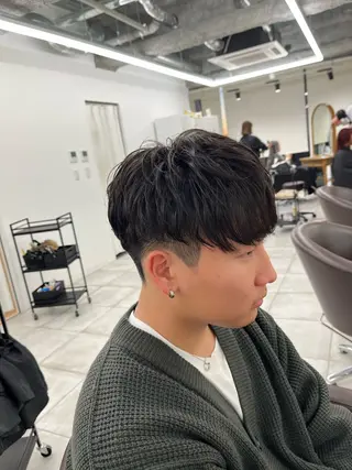 ショート パーマ メンズ 🏆メンズヘア特化 🥇代表りんぺーのヘアスタイル