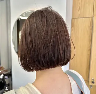 ミディアム ルネ所属・ショートヘア 縮毛矯正/福田梢のヘアスタイル