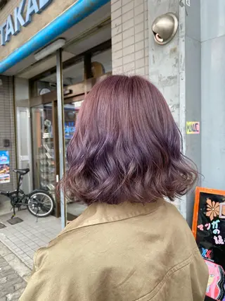 ショート ゆぴ☾‪/推しカラー /ハイトーンのヘアスタイル