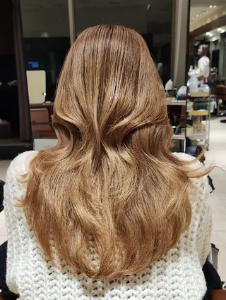 ミディアム Nanako。/韓国 ヘア/顔周りカットのヘアスタイル