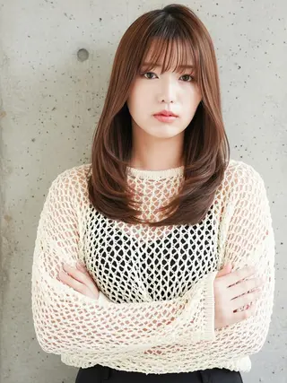 ミディアム カラー トップスタイリスト 桂　嵩太のヘアスタイル