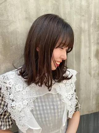 ミディアム 🎀ブリーチなし 透明感🎀yuhiのヘアスタイル
