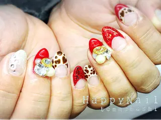 ショート ミディアム セミロング ロング ネイル Happy Nailのネイルデザイン