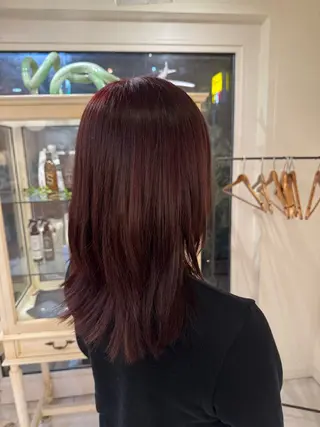 ミディアム カラー 田中 勇也のヘアスタイル