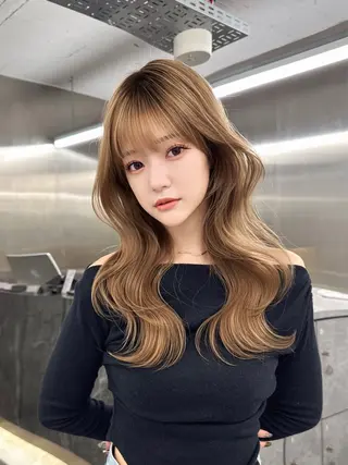 セミロング 森田 真由香のヘアスタイル