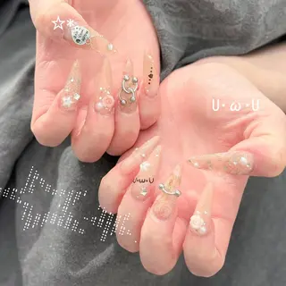 ネイル Nail Share Salon Mariris所属・ユカ‎𖤐nail 堺筋本町/心斎橋のネイルデザイン