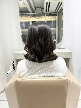 ミディアム パーマ Hair salon　Sui所属・ハッシュカット 暖色カラー/伊藤菜月のヘアスタイル