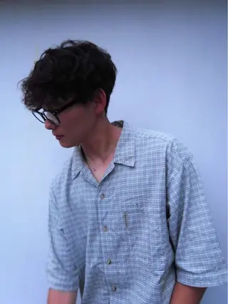 ショート パーマ メンズ パーマ/藤沢 湘南/HYOのヘアスタイル