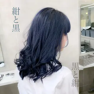 セミロング カラー ヘアアレンジ TONE所属・透明感カラー/ 韓国ヘア/縮毛矯正のヘアスタイル