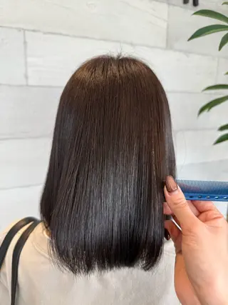 ミディアム 今岡 育美のヘアスタイル