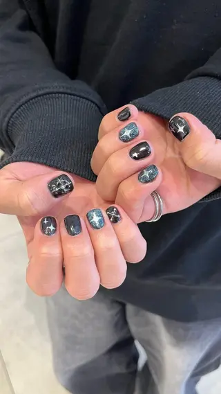 ネイル メンズパーマ/ メッシュ📍ﾕﾘのヘアスタイル