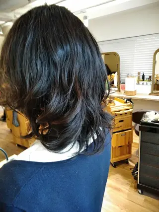 ミディアム パーマ 木村 昇のヘアスタイル