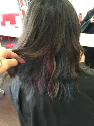 ミディアム カラー たけい ゆうきのヘアスタイル