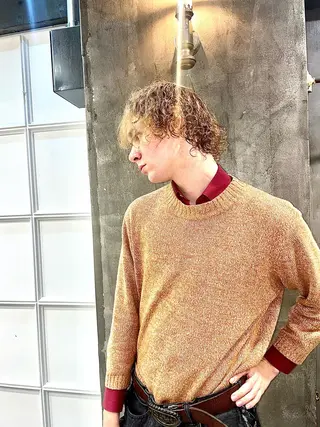 パーマ メンズ デザインカラー⭐︎★ 🐆hyo🐆のヘアスタイル