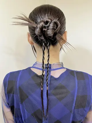 ヘアアレンジ 🤍ヘアセット.ヘア アレンジ湯山詩織🤍のヘアスタイル