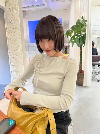 ショート カラー haco＋所属・圧倒的デザイン力 店長🎨RENAのヘアスタイル