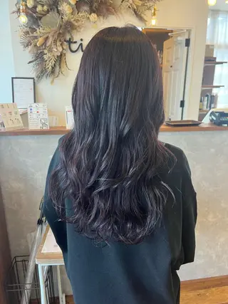 ロング カラー Agu hair time所属・time_ メラニーのヘアスタイル